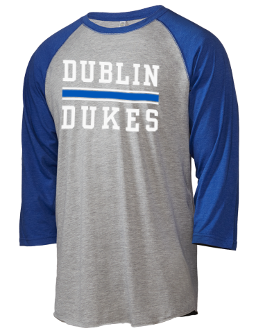 Per cocaïne Maak leven Dublin Middle School Dukes LAT Men's Baseball T-Shirt